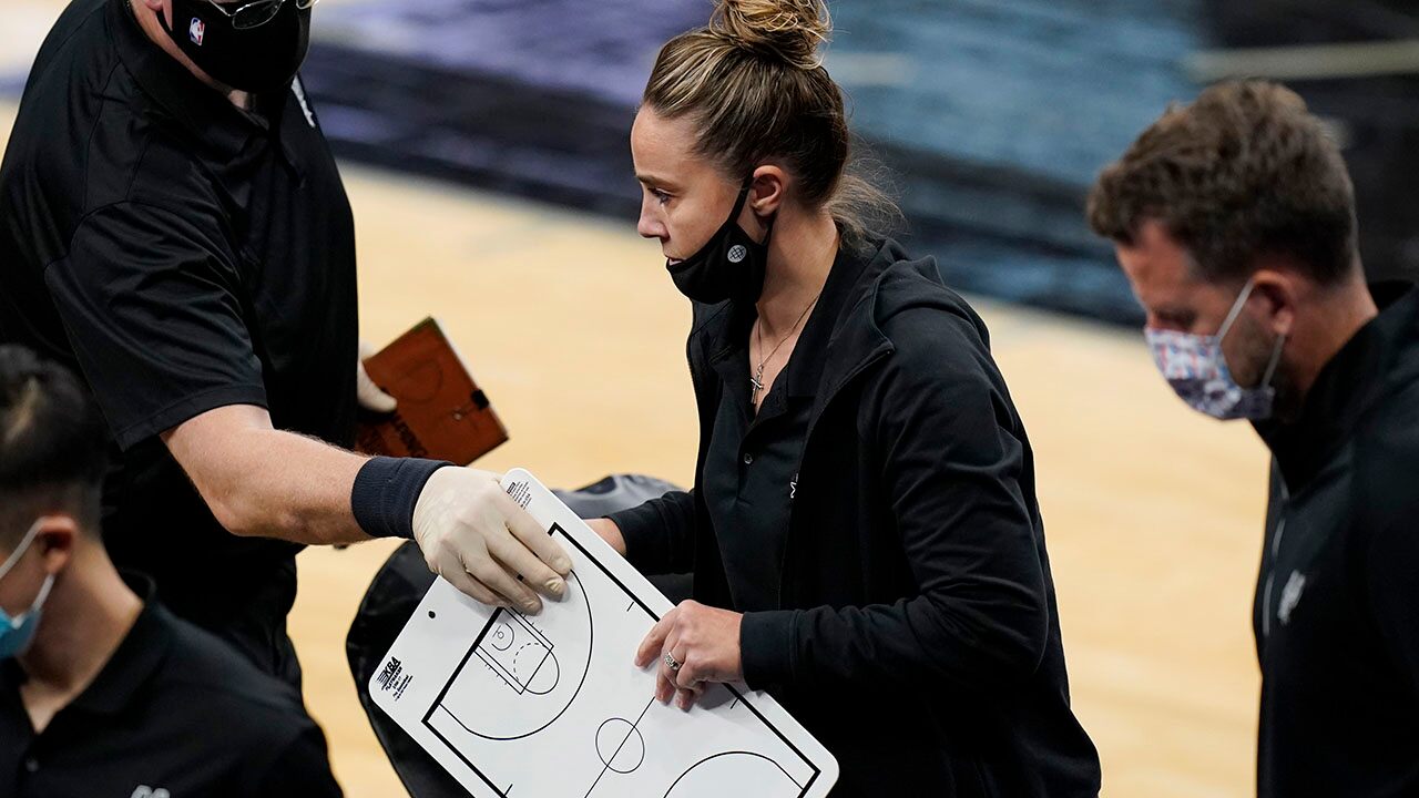 Becky Hammon becomes the first NBA coach after Tottenham's Greg Popovich was expelled from the match