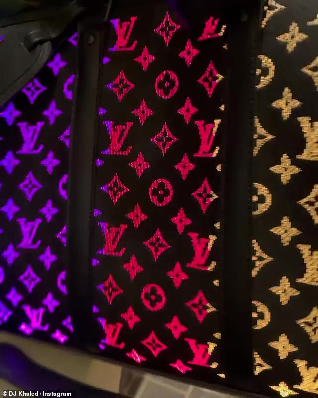 Multiple colors: The luxury bag features optical fiber technology that lights up the famous Louis Vuitton letter in multiple colors