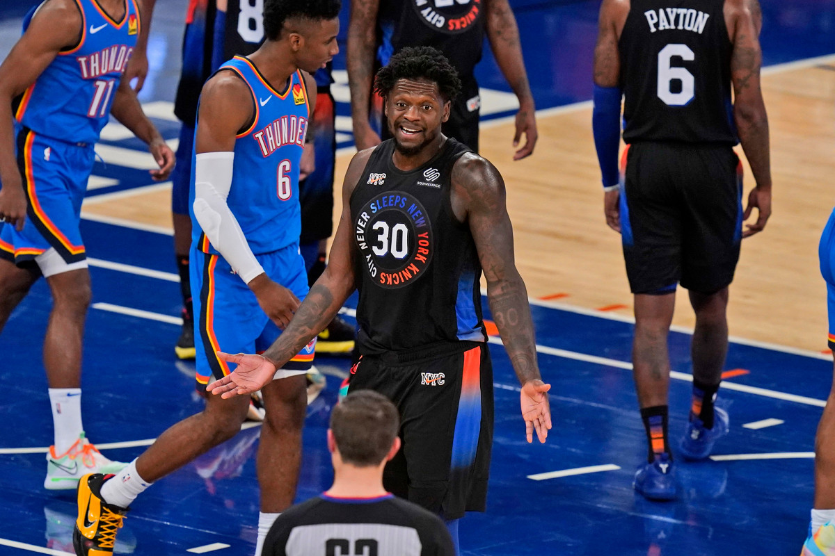 The terrible shooting ends the Knicks' winning streak in Loss to Thunder